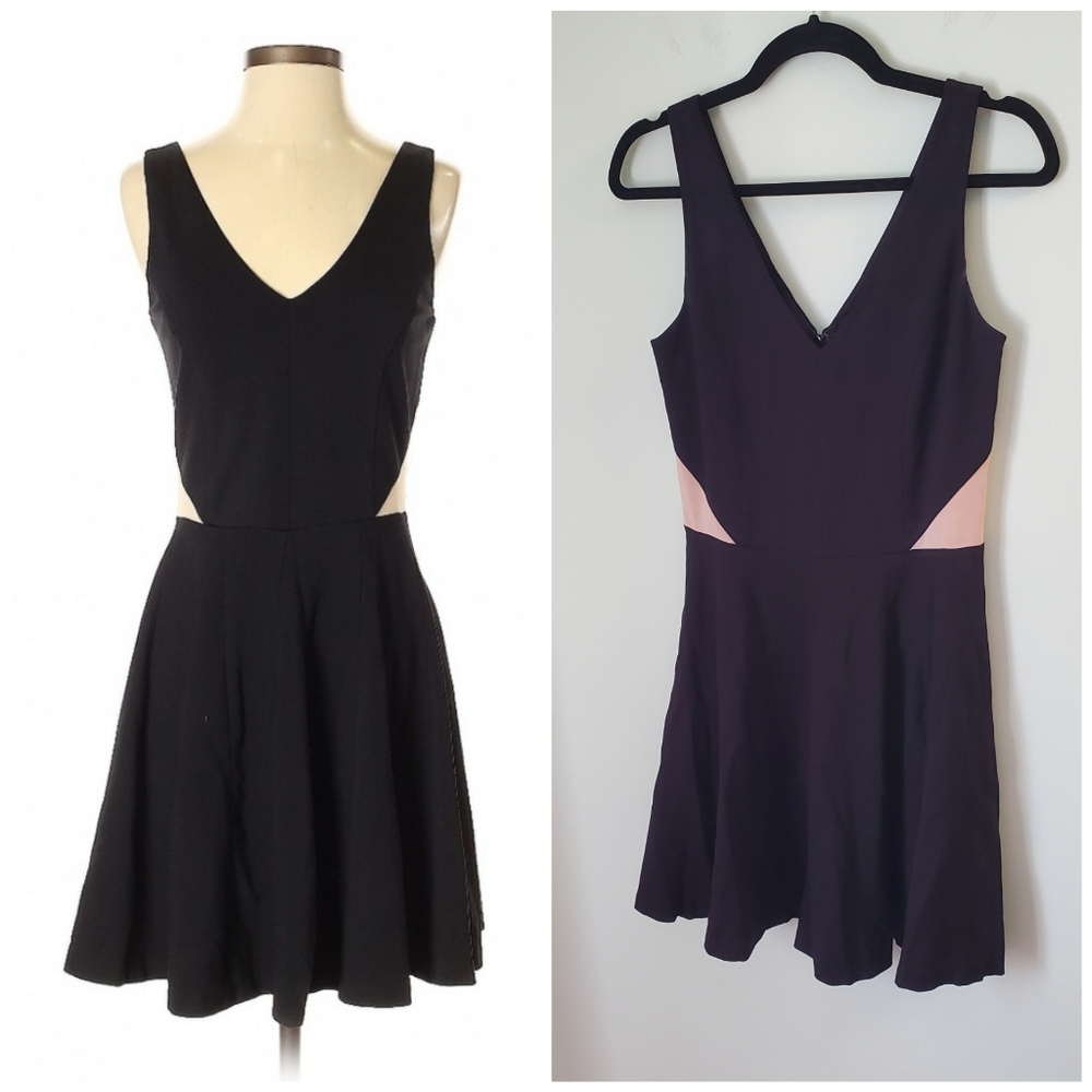 ERIN Erin Fetherston Cutout Black Dress - Size 2 - Casual Gem - Classic Office